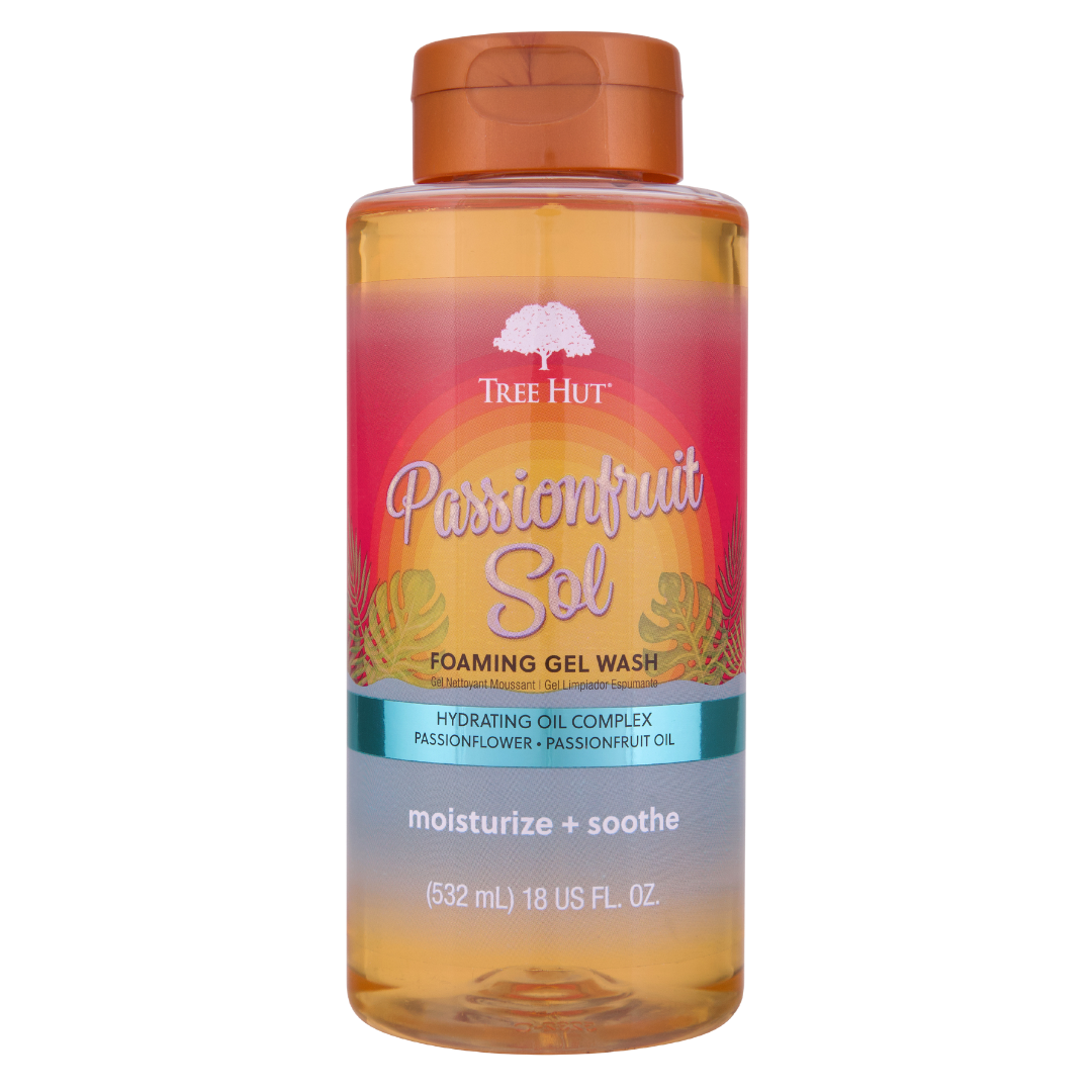 passionfruit sol foaming gel wash – Tree Hut Shea®