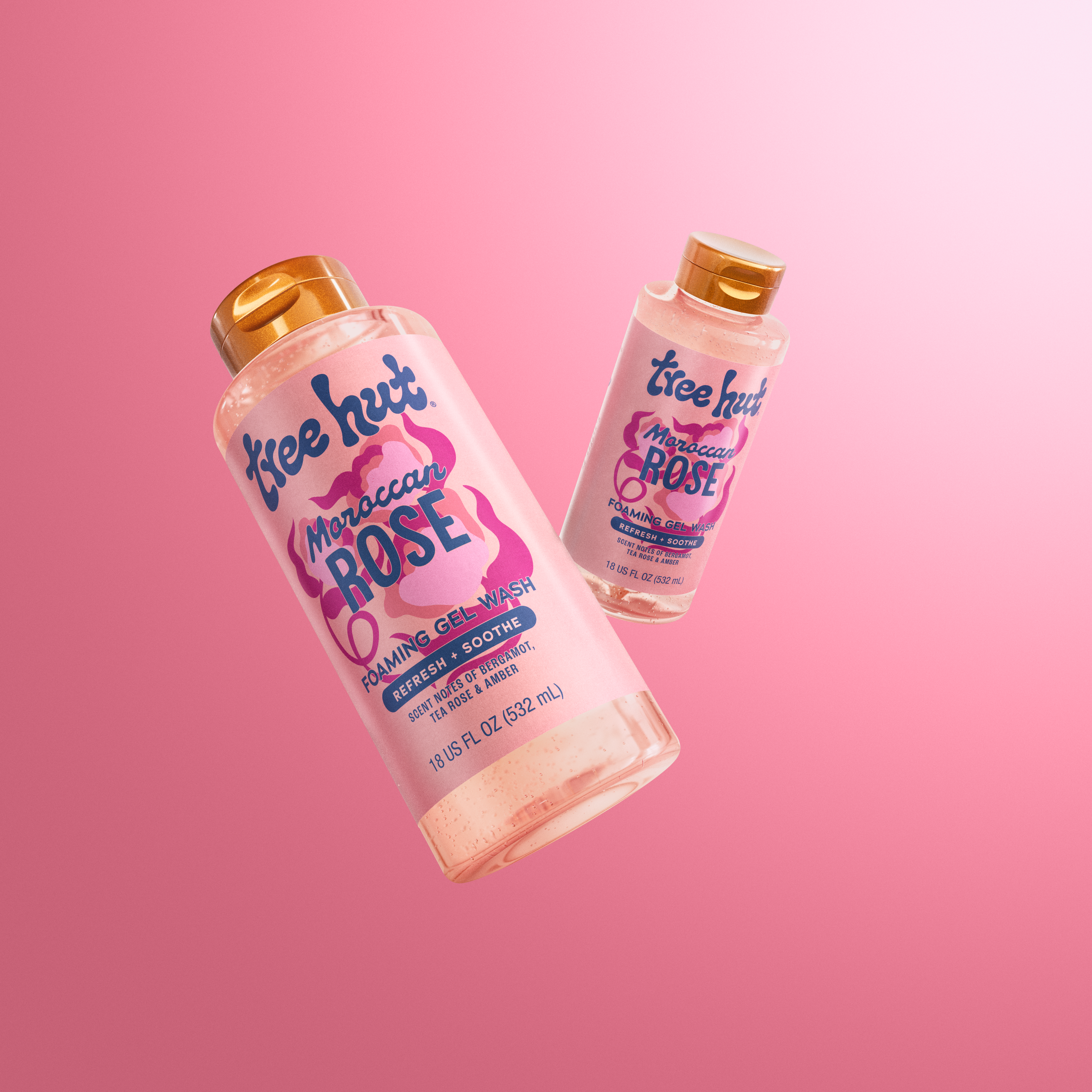 moroccan rose foaming gel wash – Tree Hut Shea®