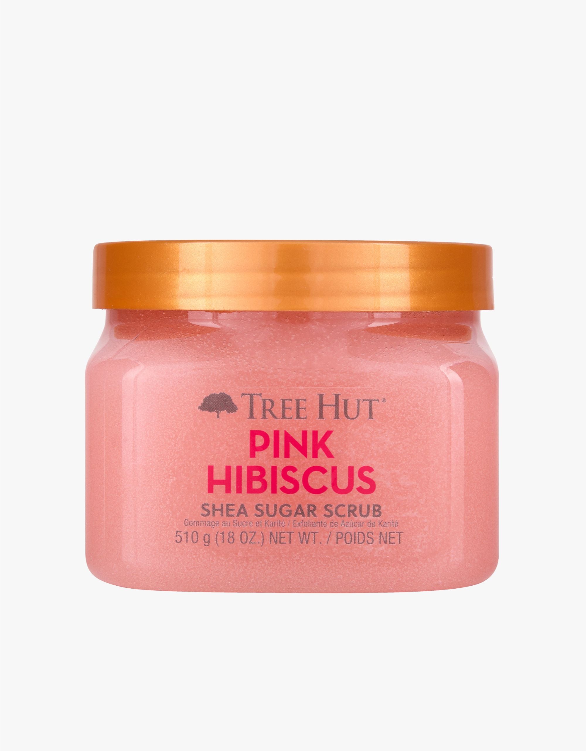 pink hibiscus shea sugar scrub