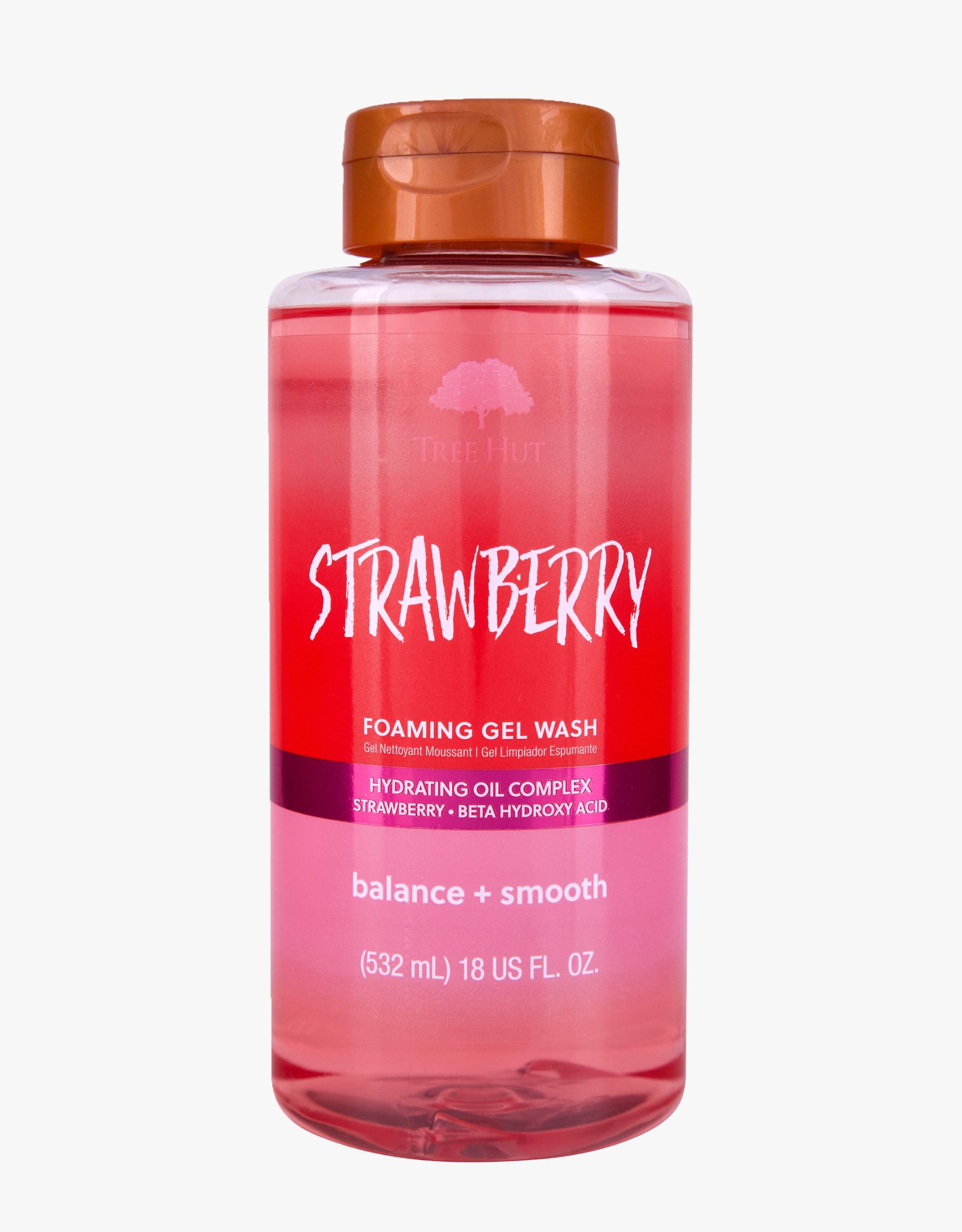strawberry foaming gel wash – Tree Hut Shea®