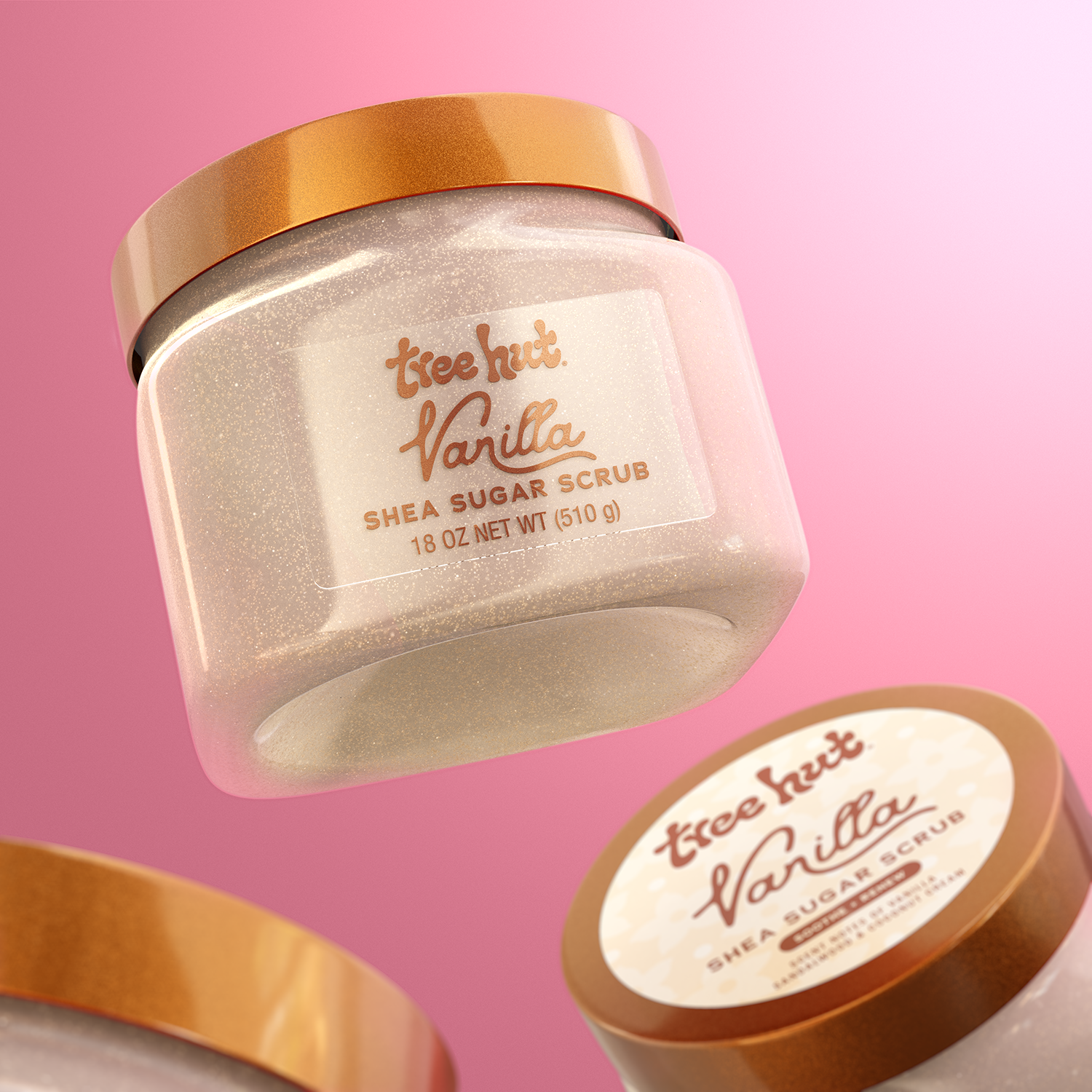 vanilla shea sugar scrub - 18 oz