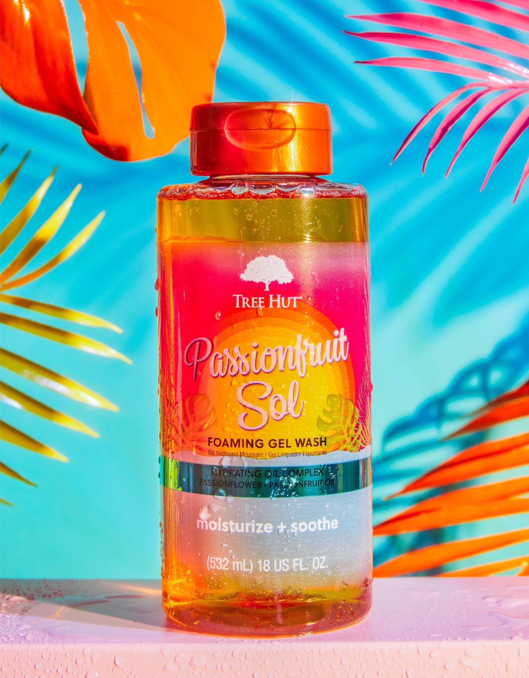 passionfruit sol foaming gel wash – Tree Hut Shea®
