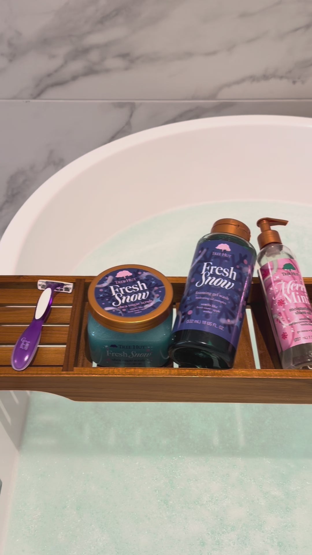 Me all season long ngl ❄️🌀💙 @Walmart #treehut #holidayselfcare #everythingshower #scentcombo #walmartfinds 