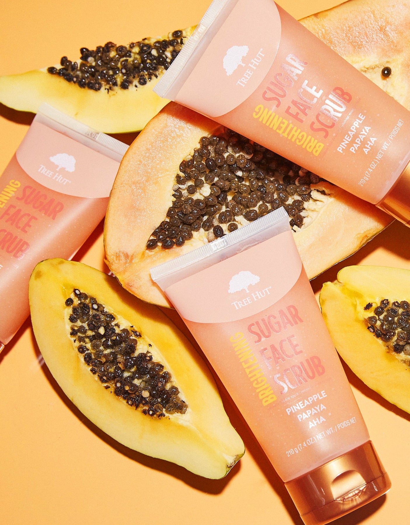 Brightening Pineapple & Papaya Face Scrub – Tree Hut Shea®